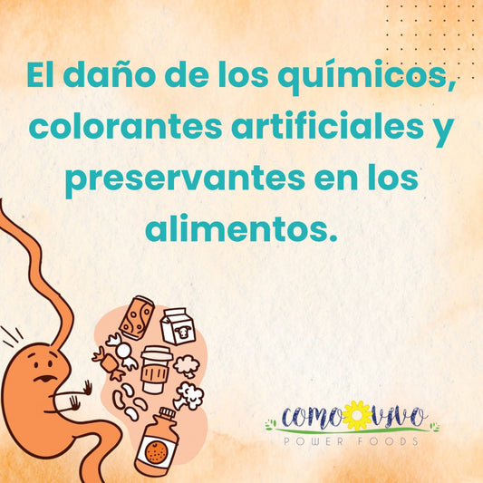 El Daño de los Químicos Colorantes Artificiales y Preservantes en los Alimentos
